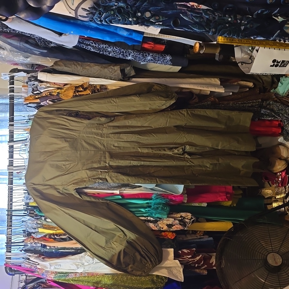 ANDREA IYAMAH NIA CULOTTE olive jumpsuit - Picture 7 of 8